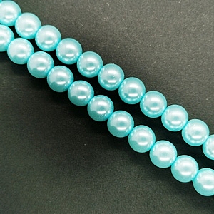 4mm Glass Pearl - Light Aqua